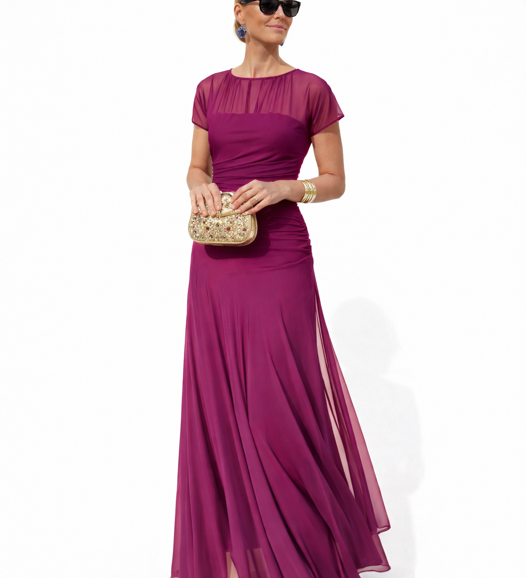 Veloria | Vestido Floral Largo Elegante para Mulher