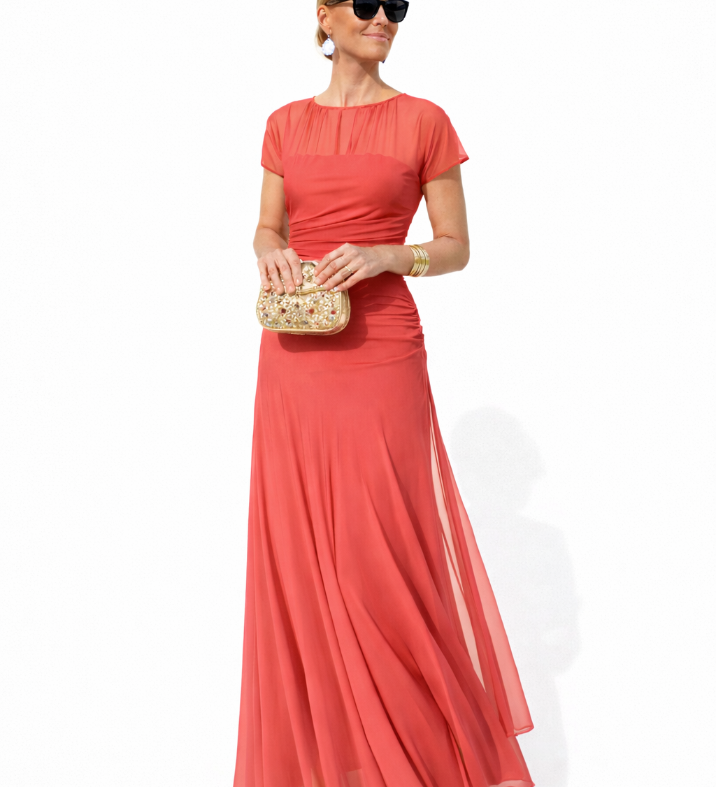 Veloria | Vestido Floral Largo Elegante para Mulher