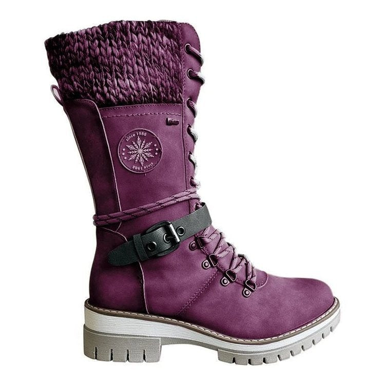 FrostLuxe™ - Botas impermeáveis de cano alto com cadarço