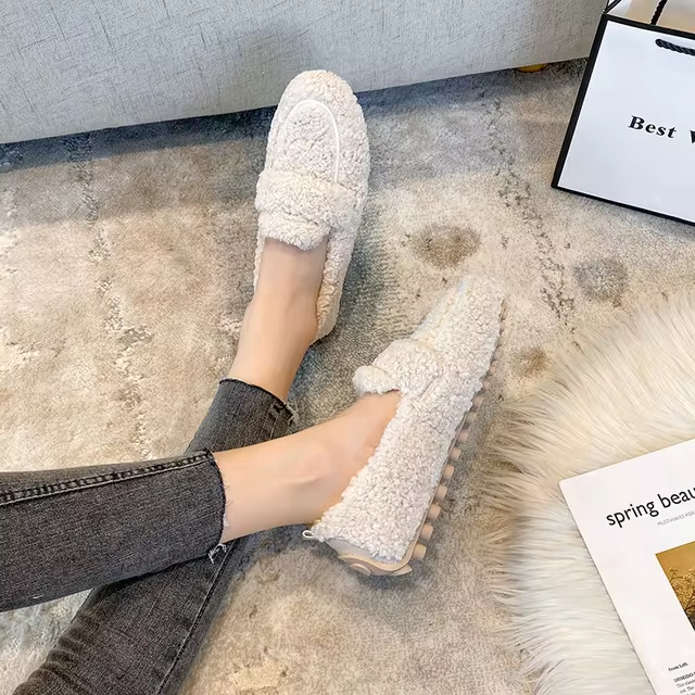 Solenne | Mocassins quentes com design elegante para Mulher