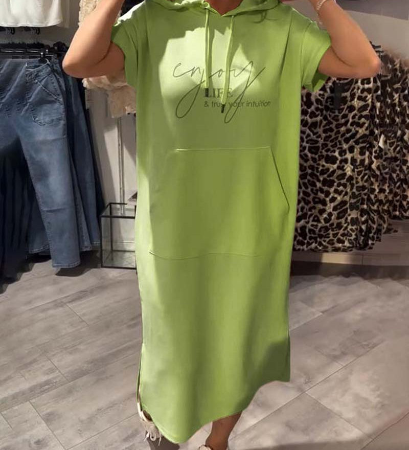 Saskia™ | Ikdienas kleita ar kapuci
