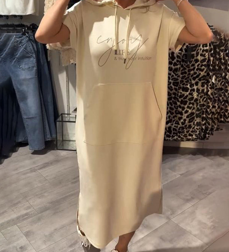 Saskia™ | Ikdienas kleita ar kapuci