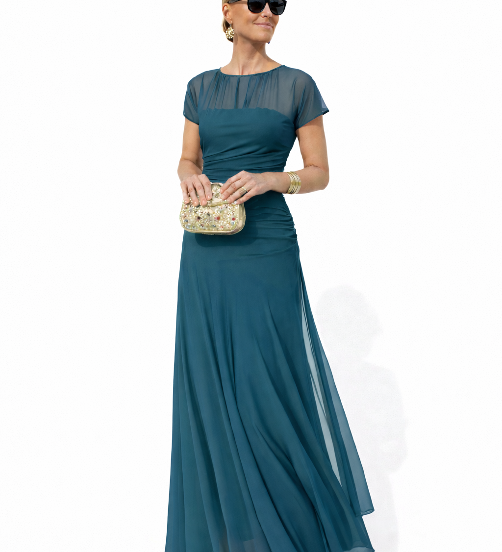 Veloria | Vestido Floral Largo Elegante para Mulher