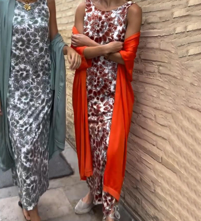 VIVIANA | Conjunto elegante de duas peças de Mulher com ajuste confortável para férias e passeios de verão