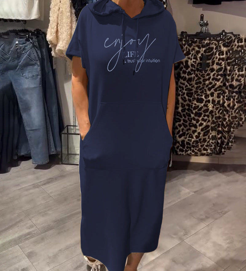 Saskia™ | Ikdienas kleita ar kapuci