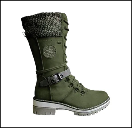 FrostLuxe™ - Botas impermeáveis de cano alto com cadarço