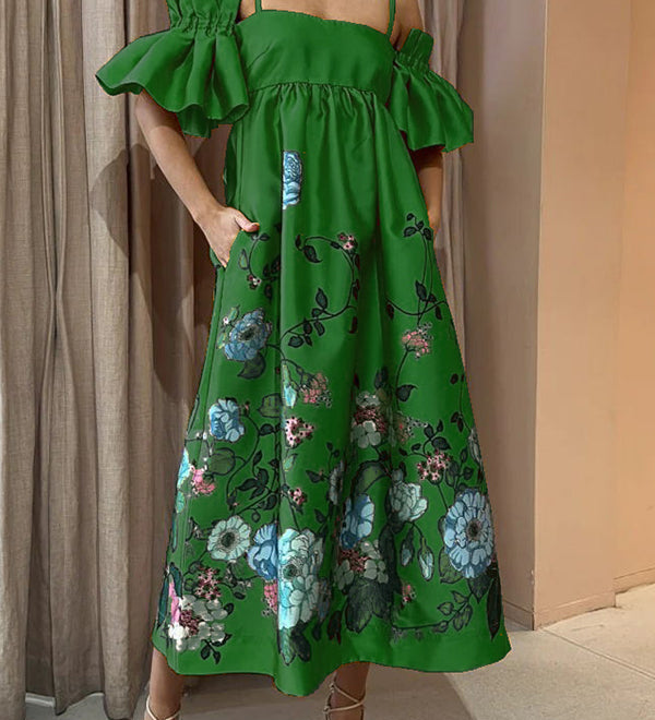 Arielle | Vestido elegante com mangas exclusivas e bolsos práticos