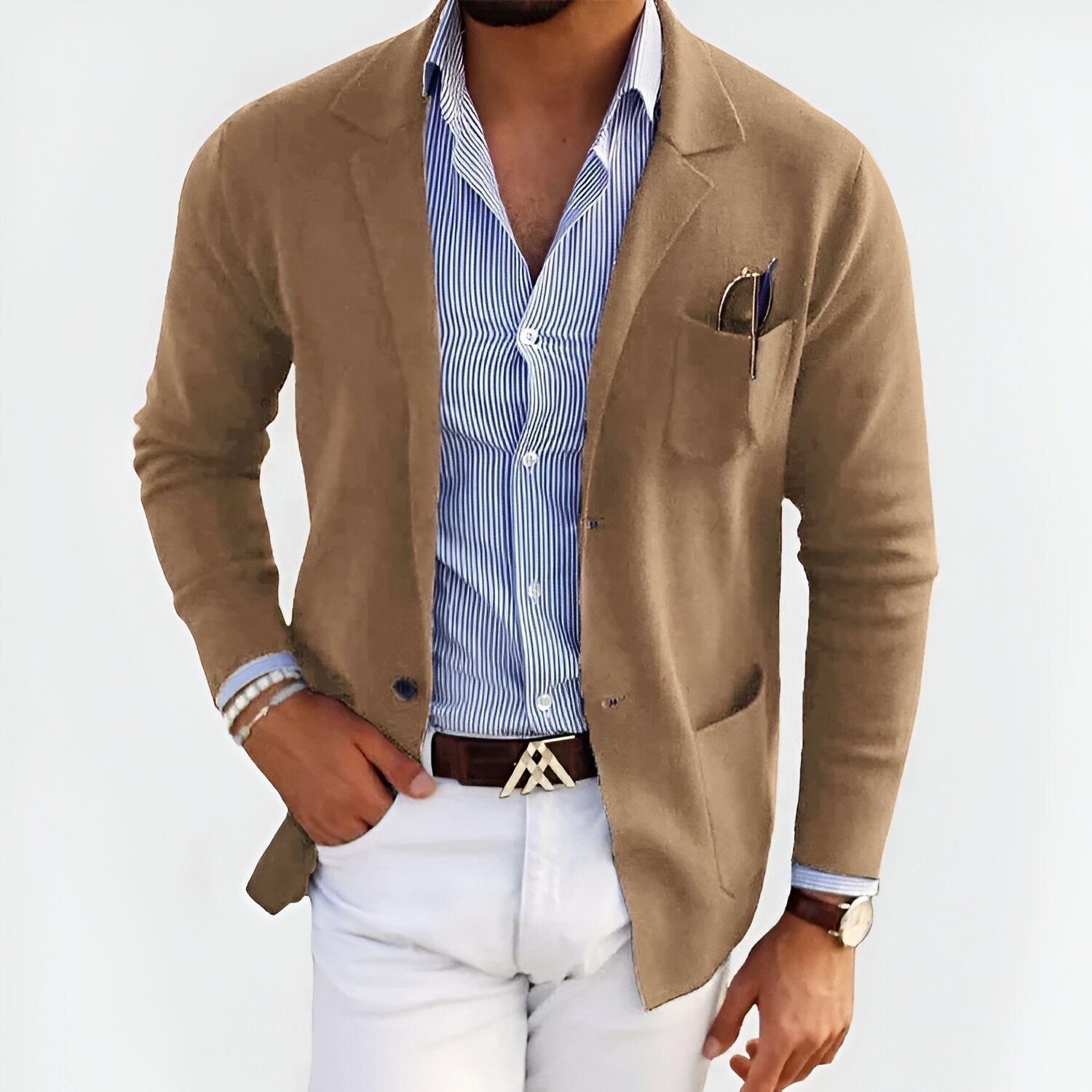 Andreas™ Casaco leve e elegante para homem