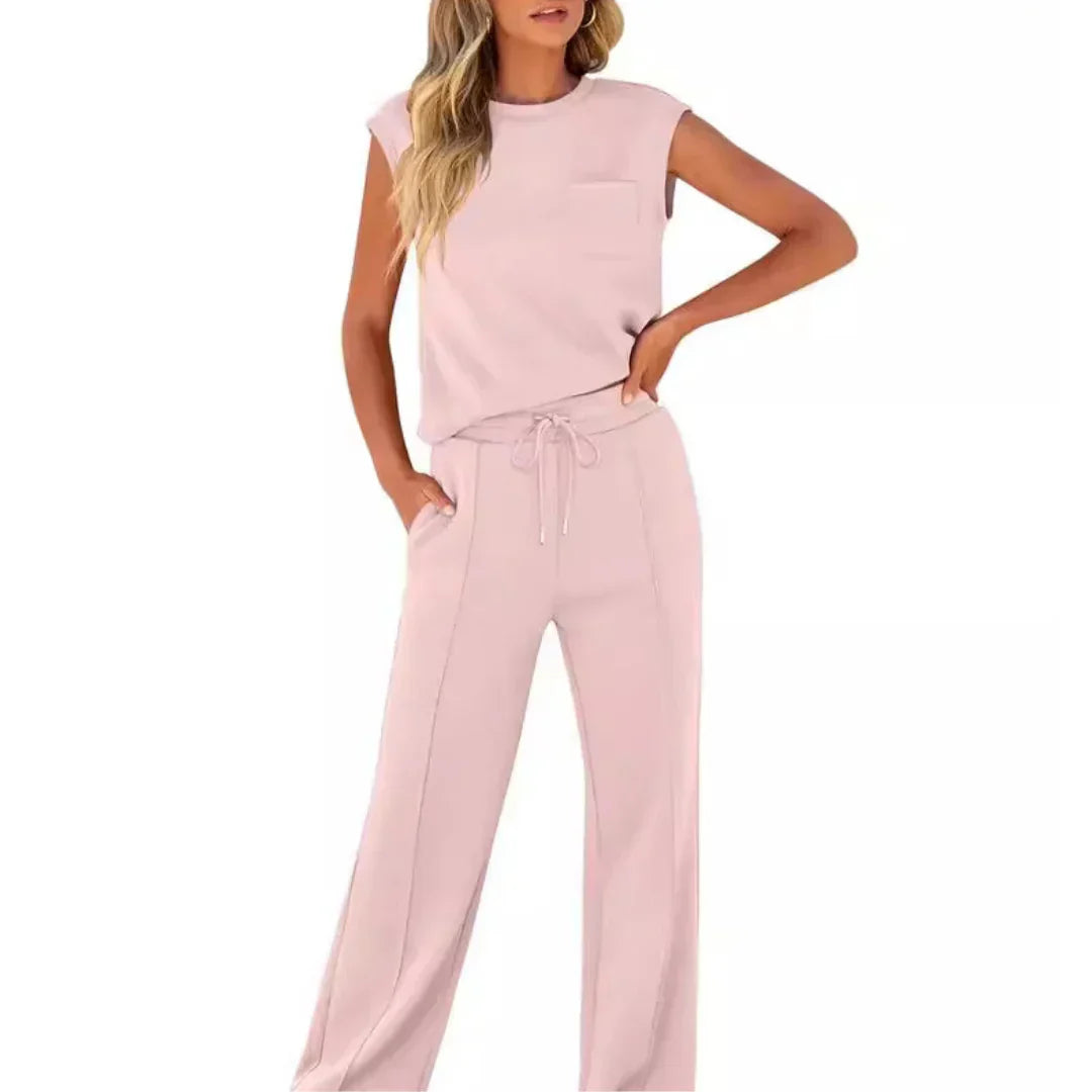 KAIYA™ – Conjunto Casual de Verão Suave para Mulher