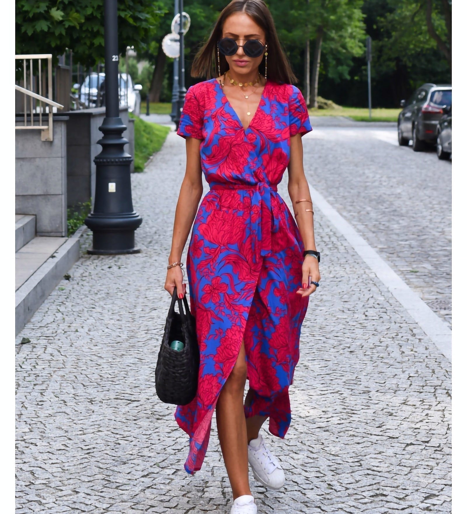 Anna™ Vestido de Muher estampado floral primavera/verão