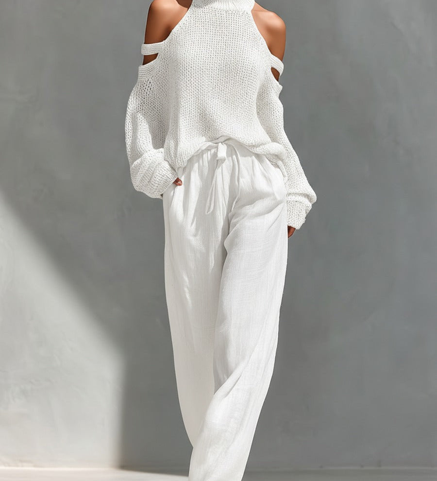 Camilla | Conjunto moderno em malha e linho para Mulher