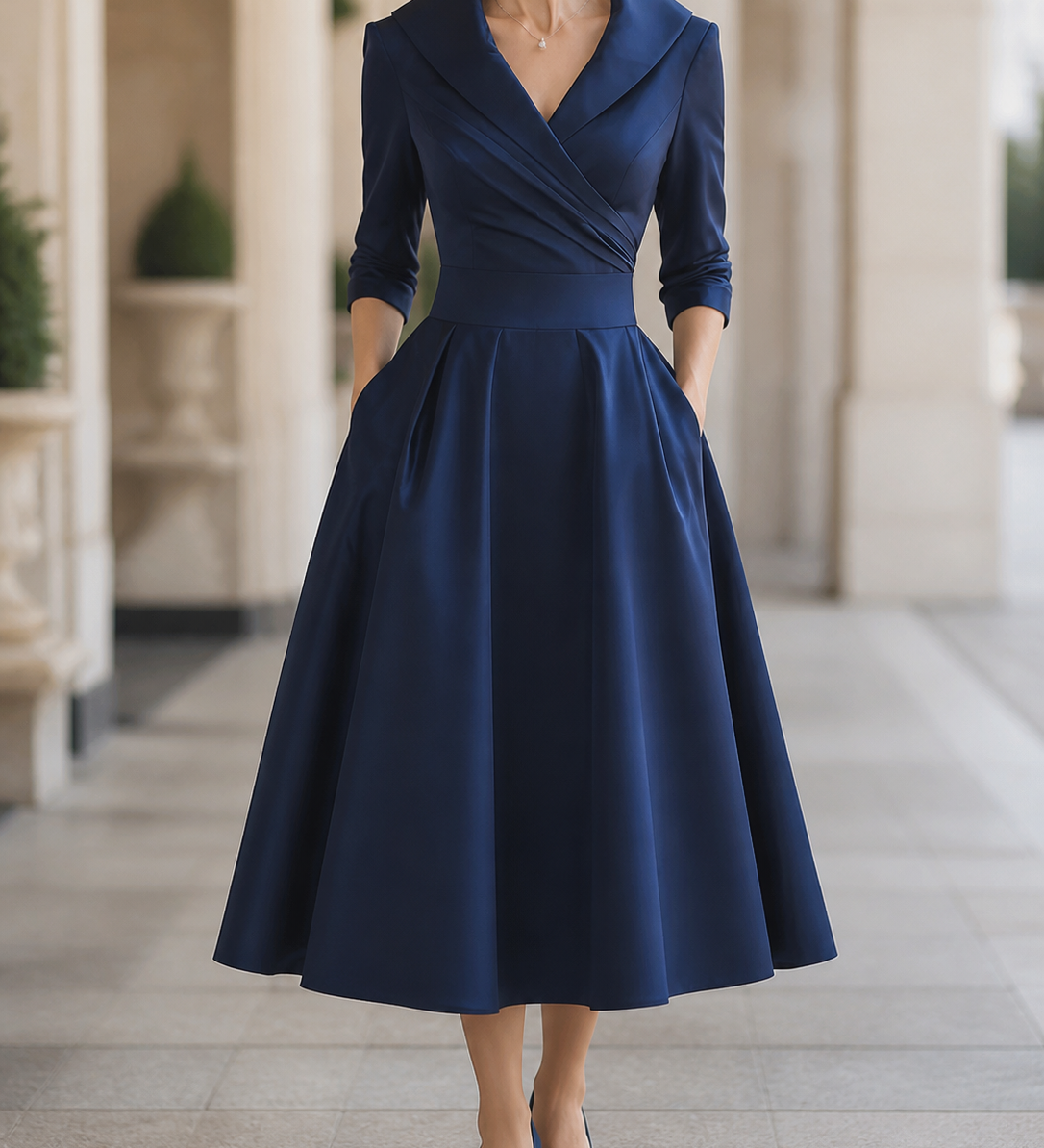 Élodie - Vestido midi de Mulher