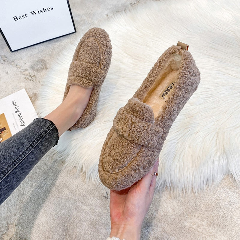 Solenne | Mocassins quentes com design elegante para Mulher