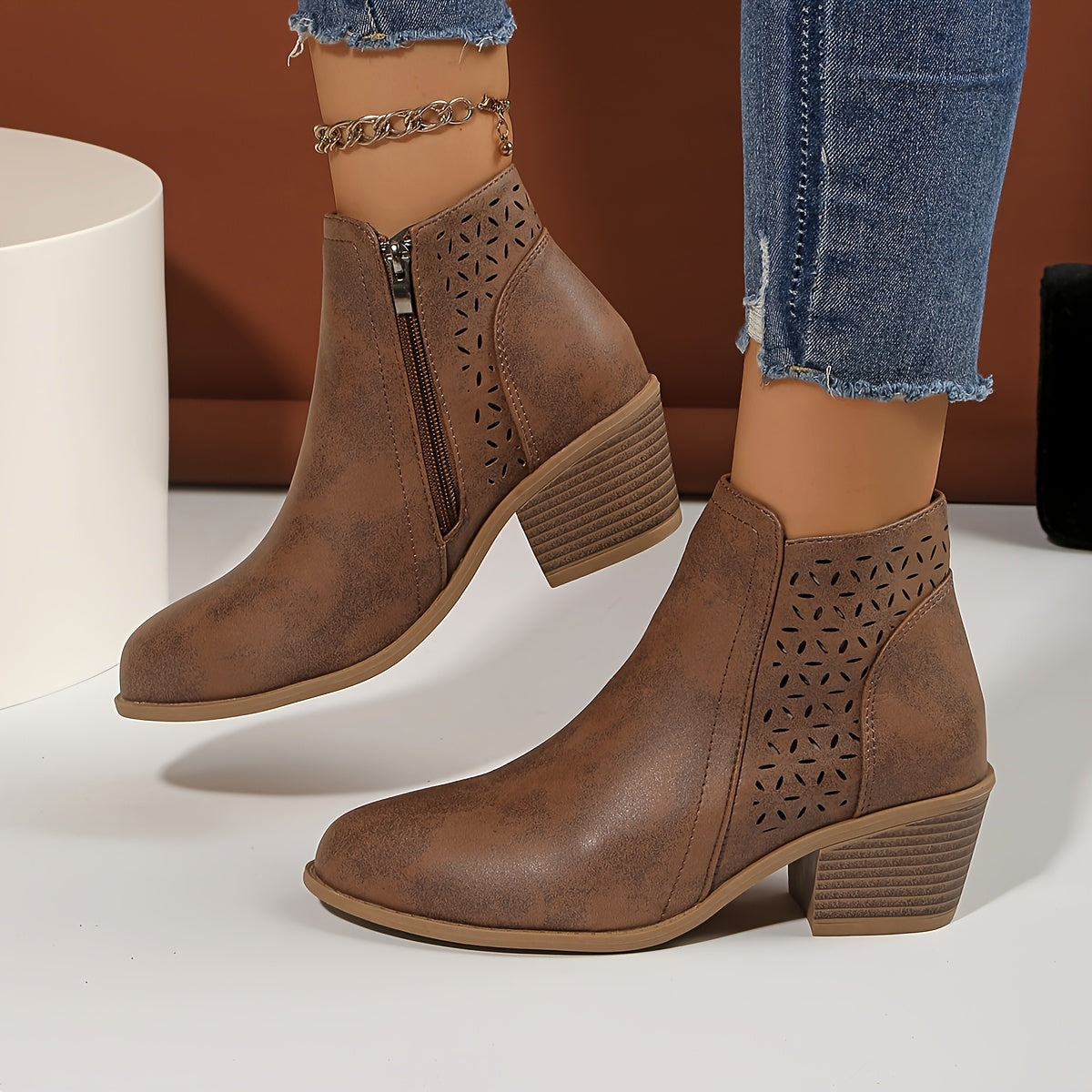 Léonie™ – Botas de cano curto respiráveis com conforto duradouro