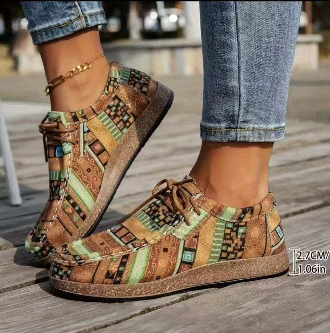 Lenoir | Sapatos retrô coloridos para mulher