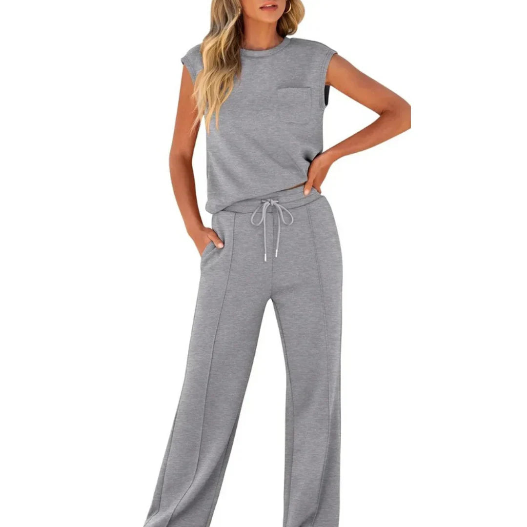 KAIYA™ – Conjunto Casual de Verão Suave para Mulher