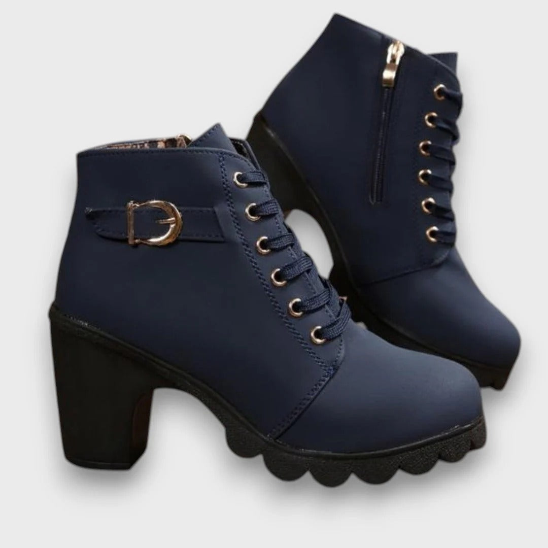 Lorena™| Botins em Imitação de Couro | Edição Premium