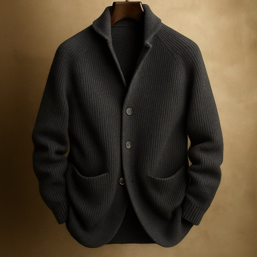 Roro | CARDIGAN DE HOMEM EM LANA CÔNICA PARA HOMEM