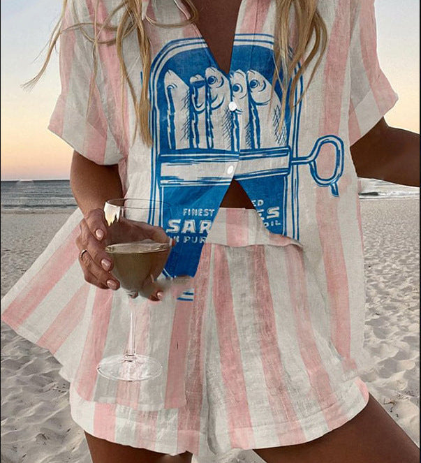 Jorelle™ | Conjunto de Muher curto leve para o verão