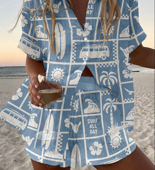 Jorelle™ | Conjunto de Muher curto leve para o verão