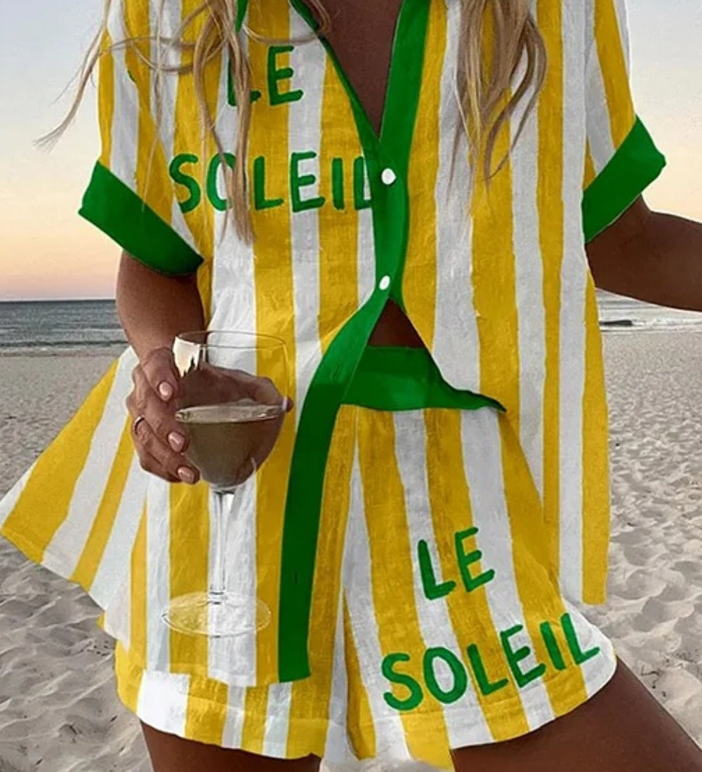 Jorelle™ | Conjunto de Muher curto leve para o verão