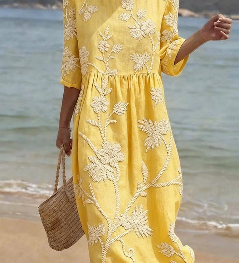 Raquel | Vintage izšūta kleita sievietēm