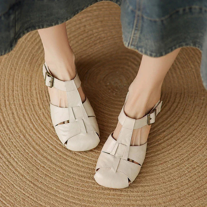 Coralia - Sapatos de Salto Chunky para Mulher