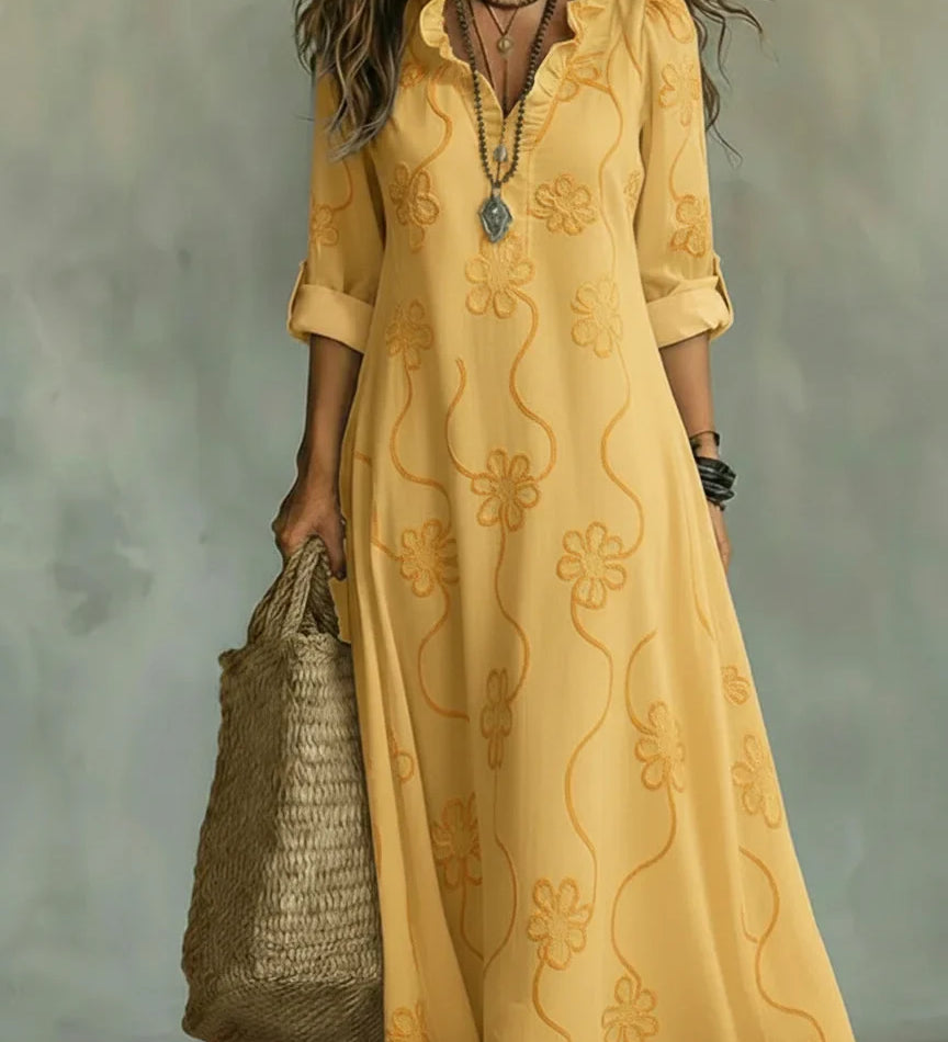 Bobbie - Vestido Maxi Floral para Dias de Verão para Mulher