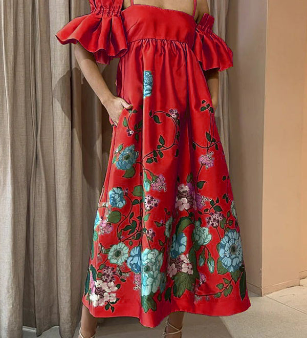 Arielle | Vestido elegante com mangas exclusivas e bolsos práticos