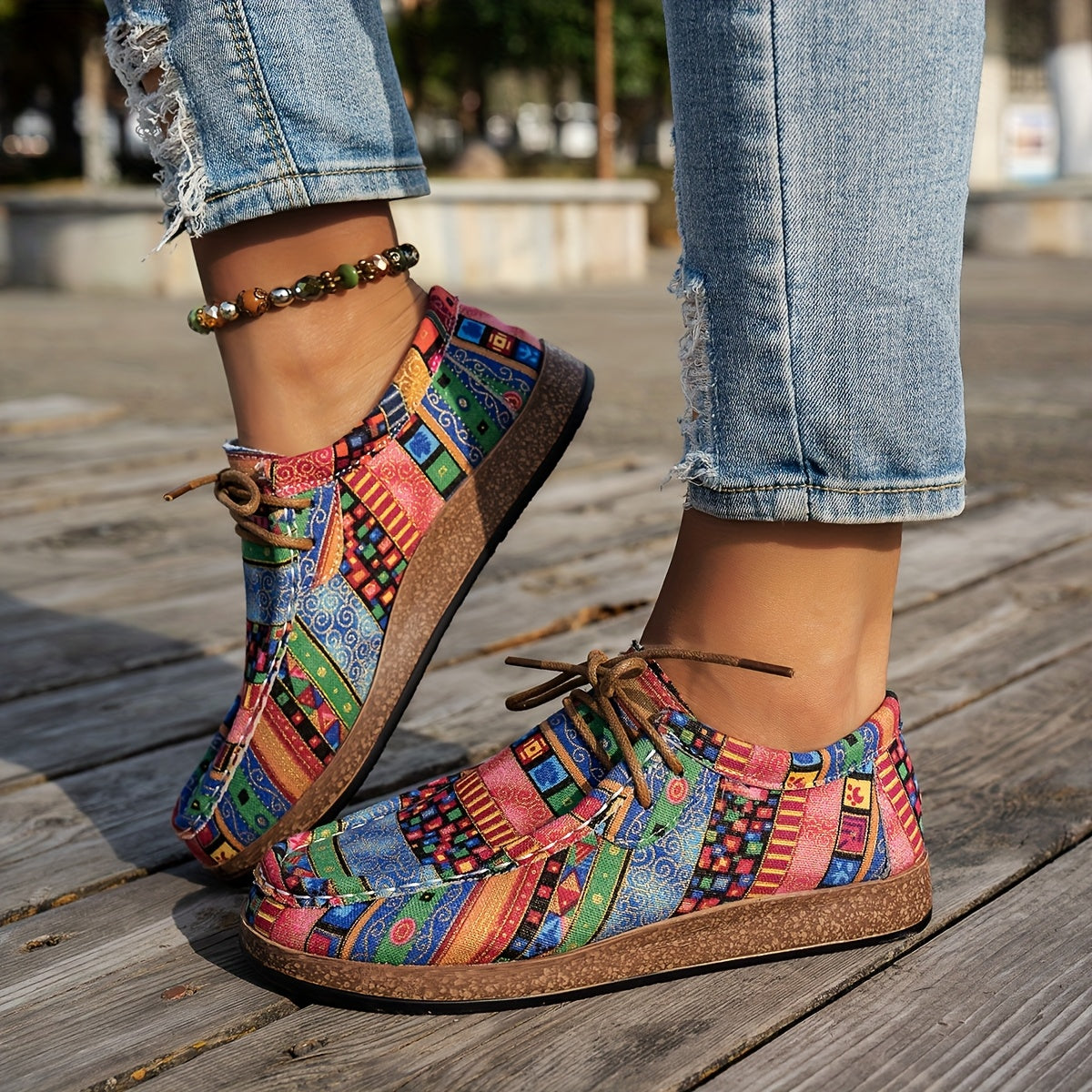 Lenoir | Sapatos retrô coloridos para mulher