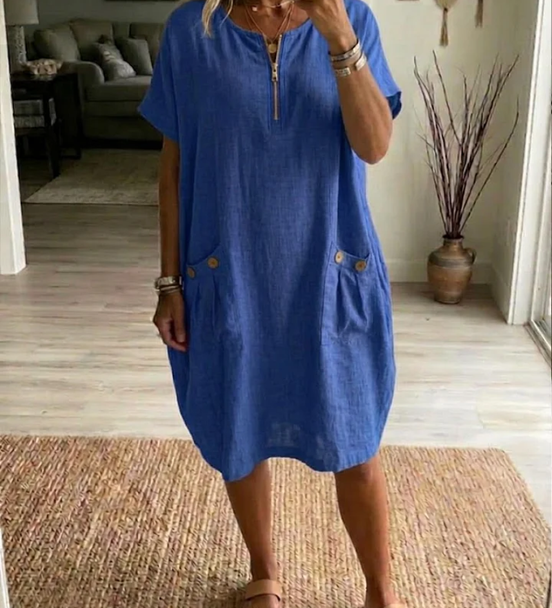 Tessa – Vestido com fecho éclair para Mulher