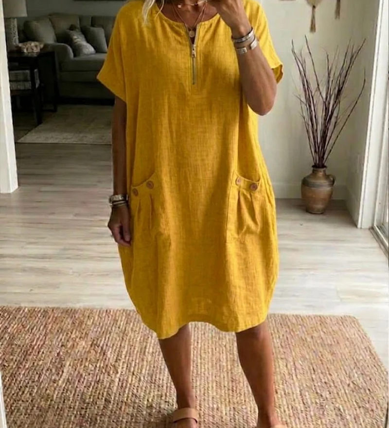 Tessa – Vestido com fecho éclair para Mulher