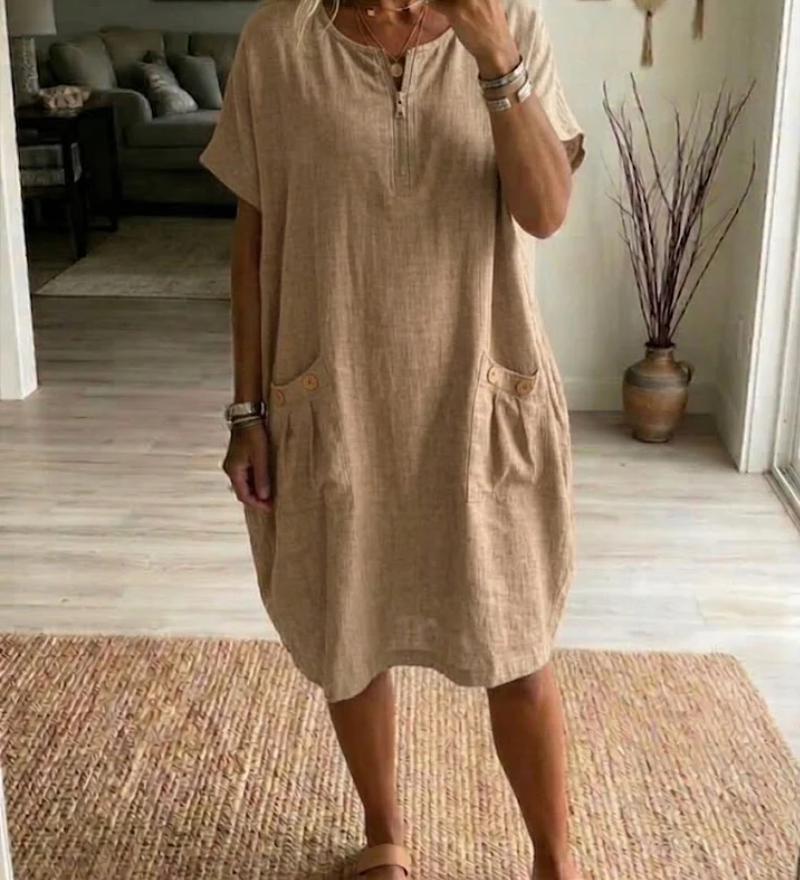 Tessa – Vestido com fecho éclair para Mulher