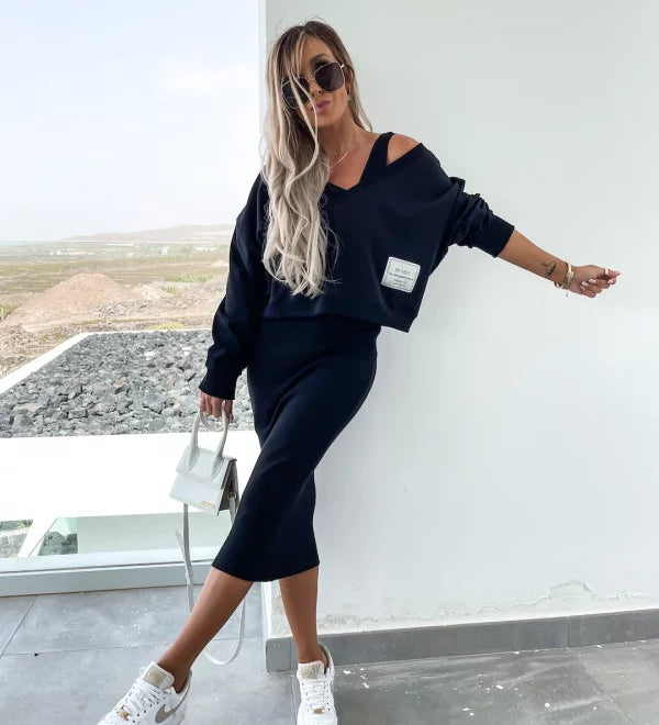 Melania - Conjunto de Top + Vestido