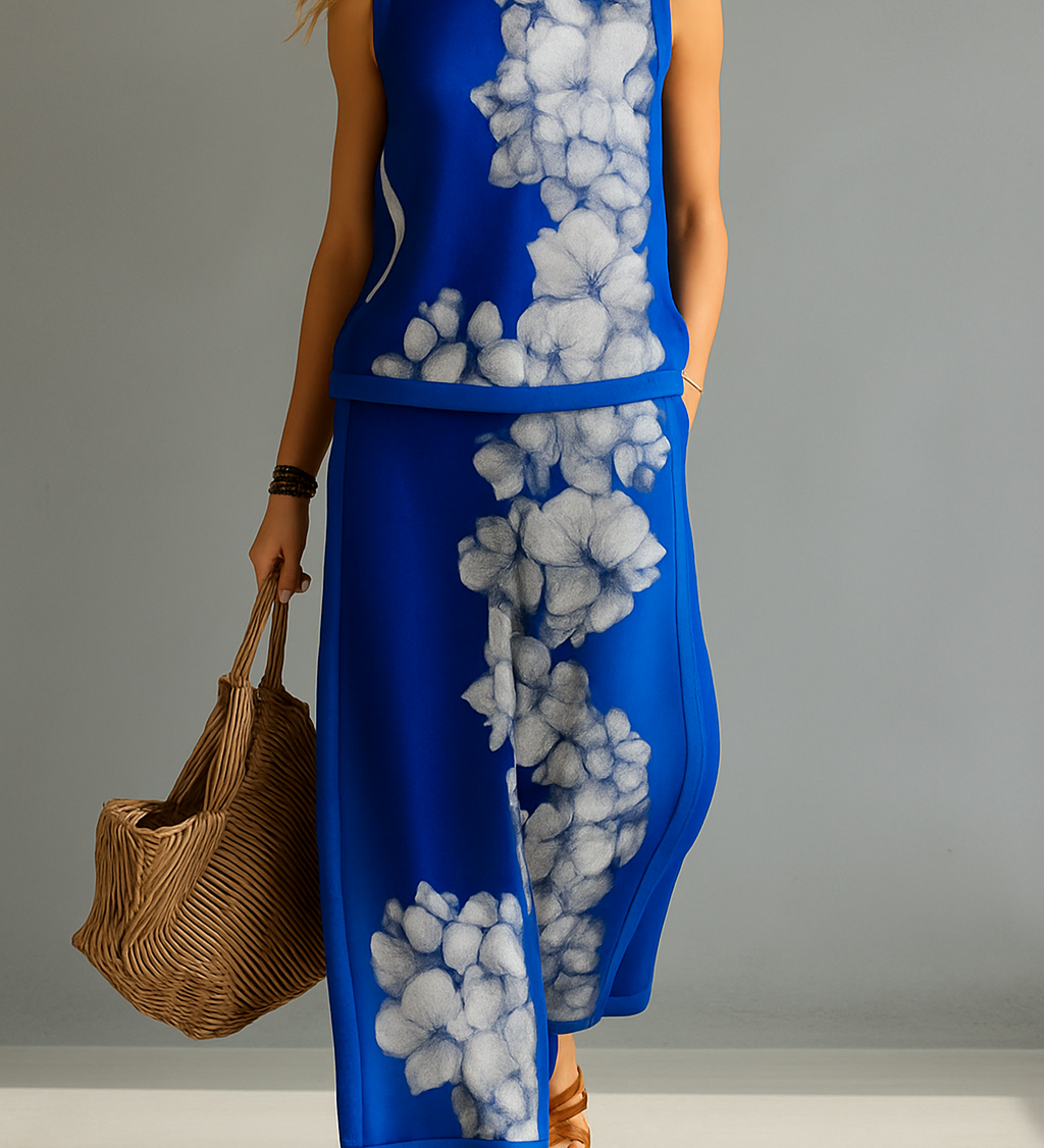 Rachele - Conjunto elegante moderno com estampa floral para Mulher