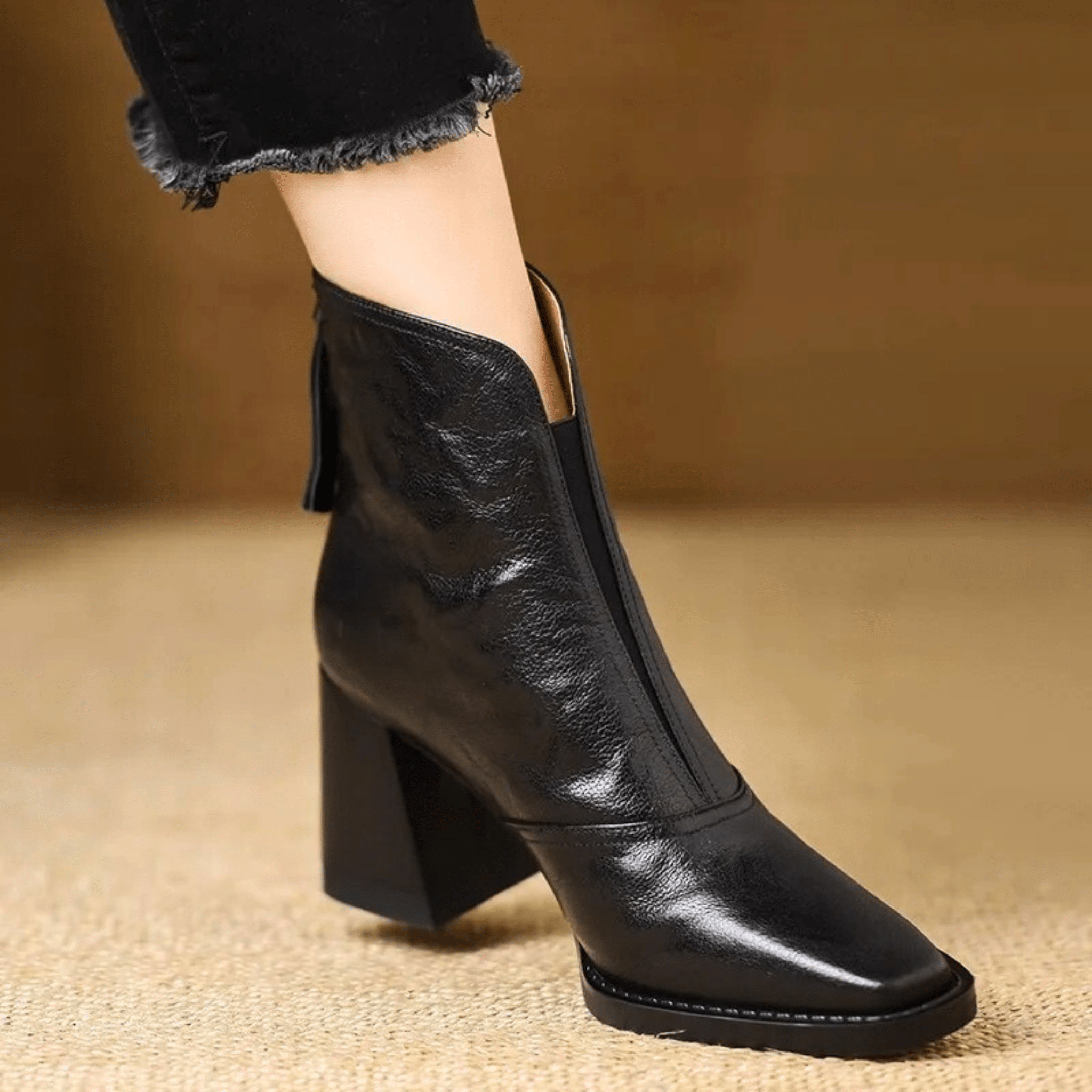 Claudia | Botins de Luxo com Tacão Médio